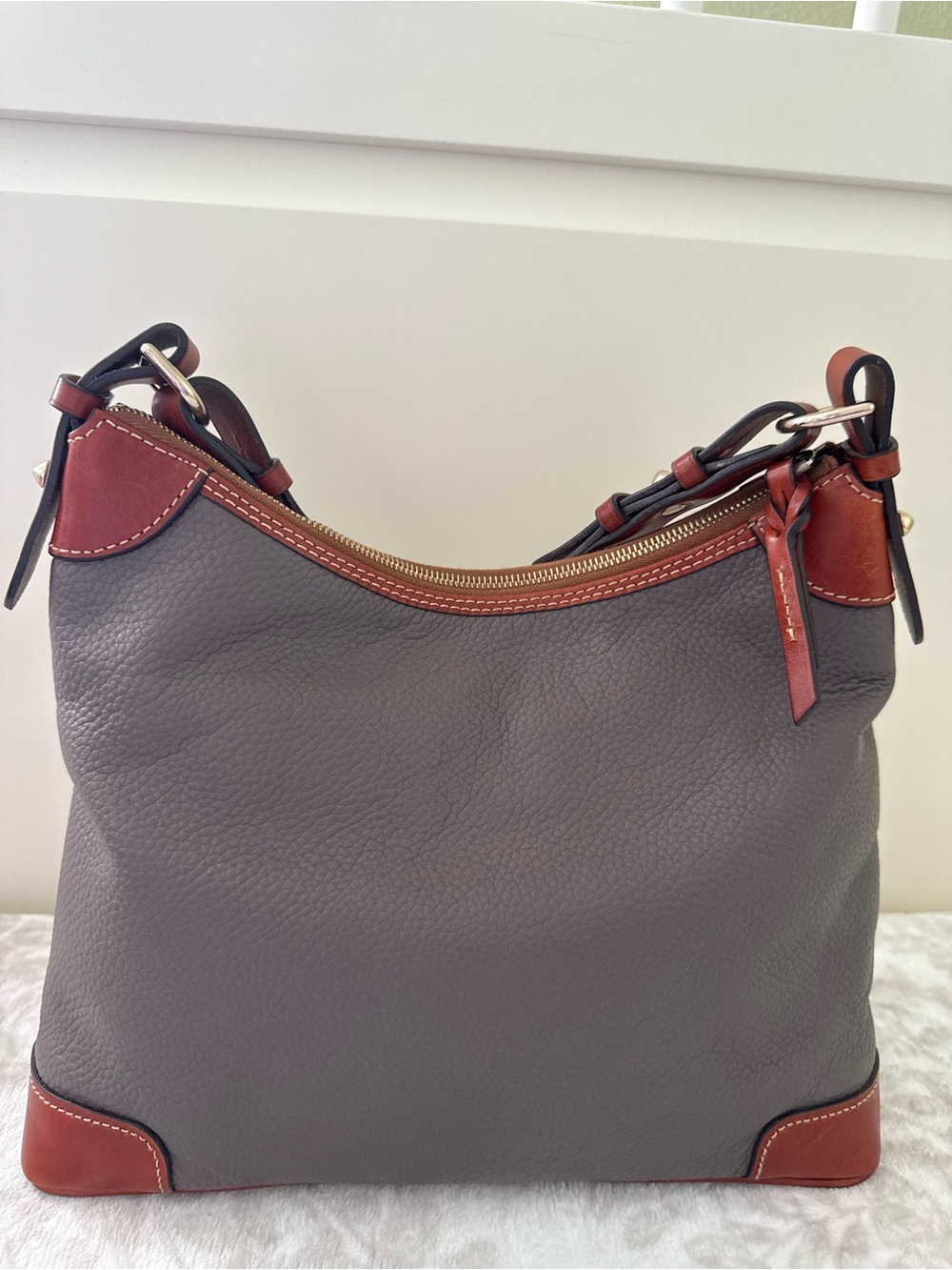 Dooney & Bourke Pebble Grain Hobo Shoulder Bag - Picture 3 of 16